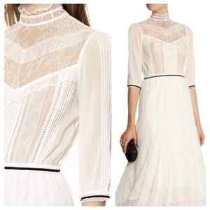 ALICE + OLIVIA Lace Midi Dress